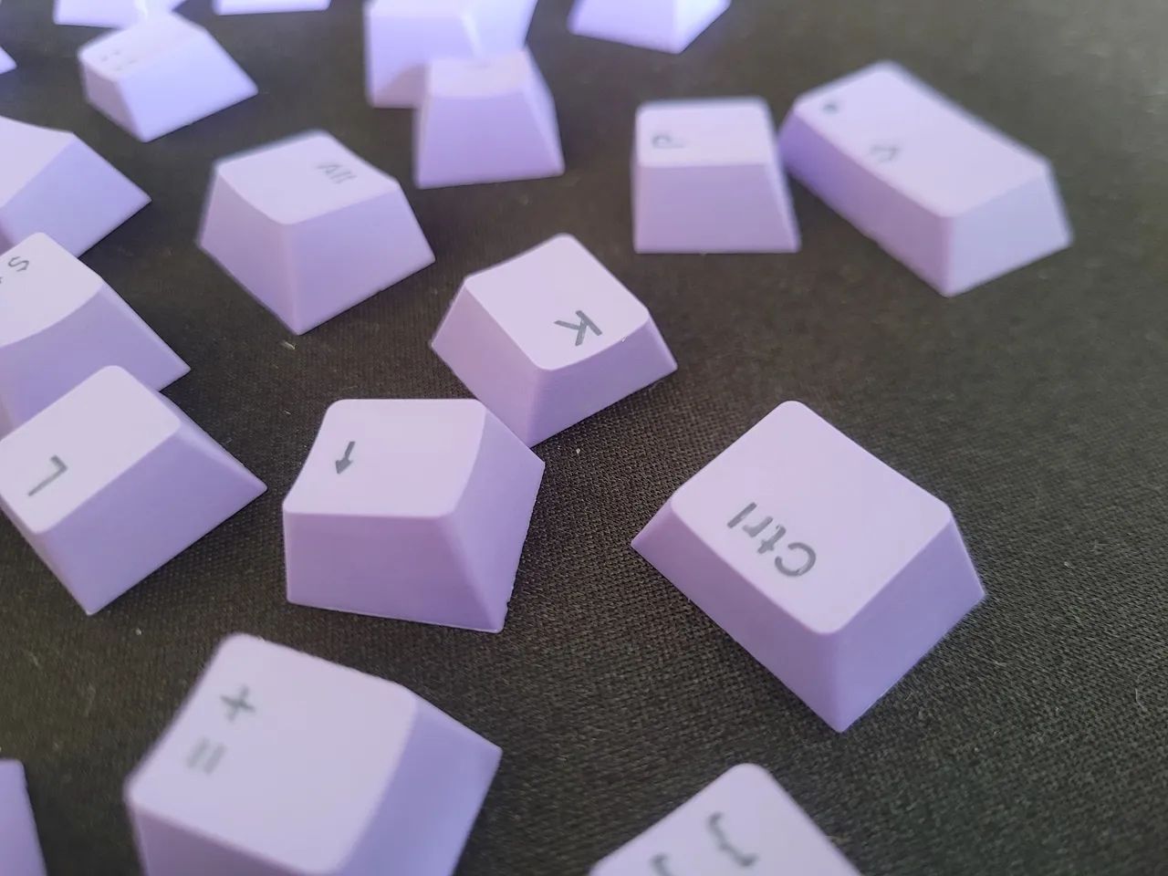Keycaps teclas PBT shine-through roxas - Foto 2