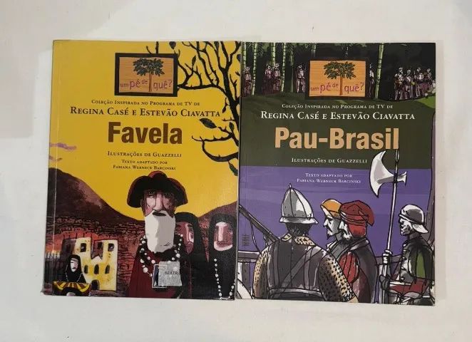 Livros: Favela + Pau-brasil Kit Com 2 - REGINA CASE | Excelente Estado