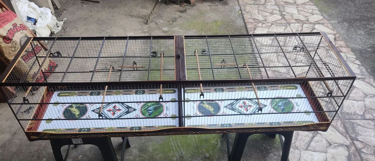 Gaiola voadeira super luxo de 1,40cm marchetaria redonda  - Foto 3