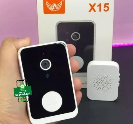 Campainha Inteligente com Câmera X15 - Segurança Reforçada