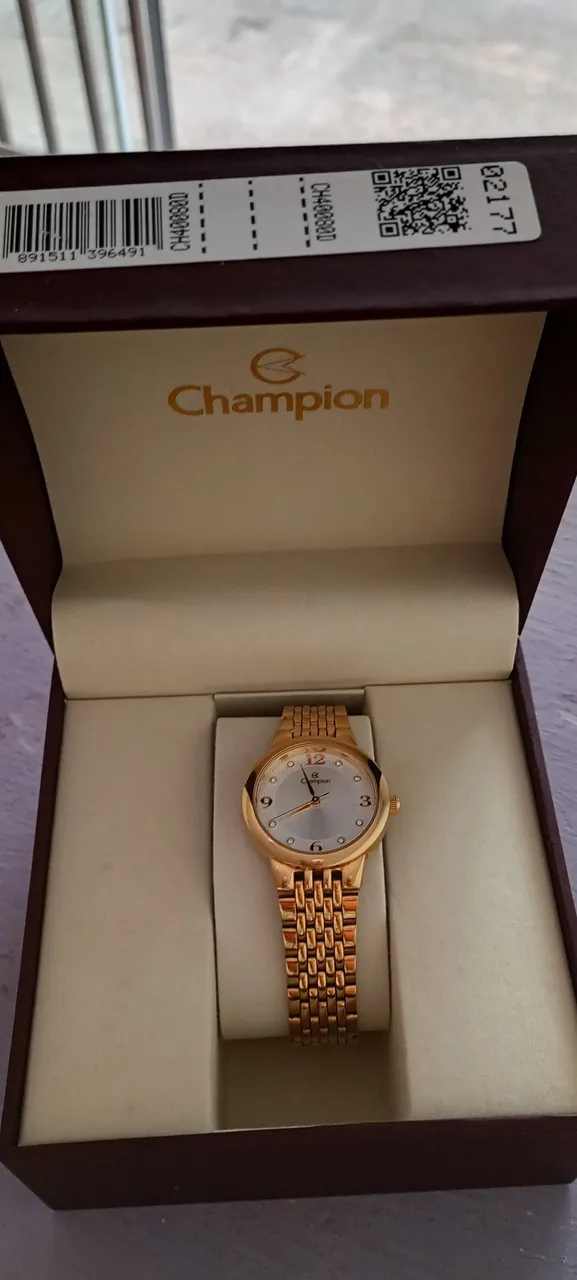 Relógio Champion Dourado Feminino