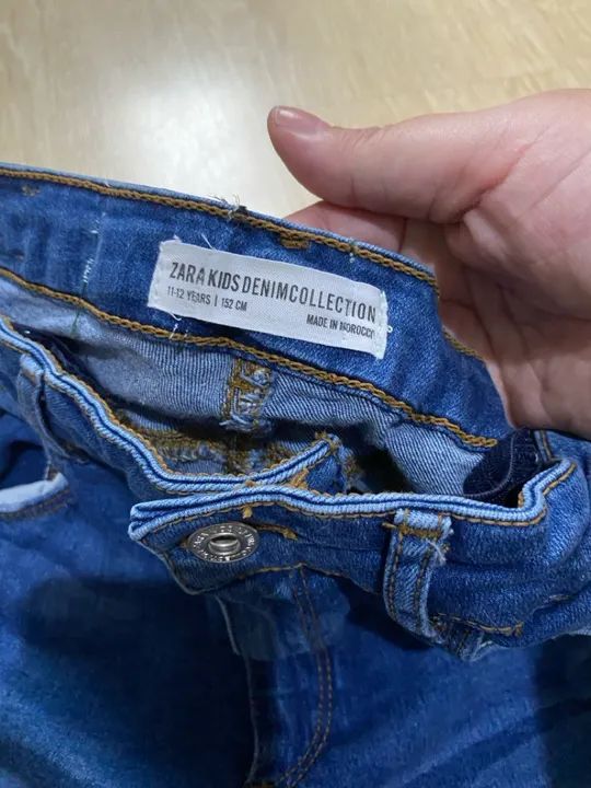 Calça jeans Zara infantil menina 11-12 - Foto 4