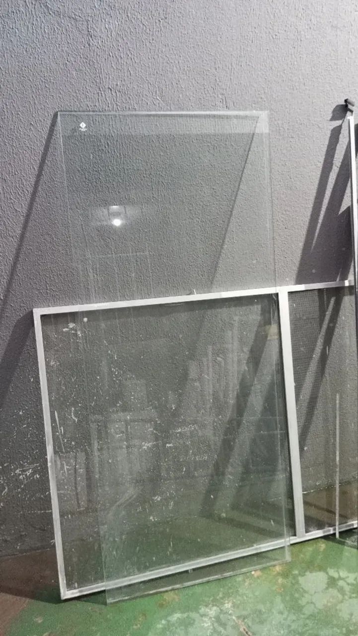 Box de vidro em L, box reto e janela - Foto 4