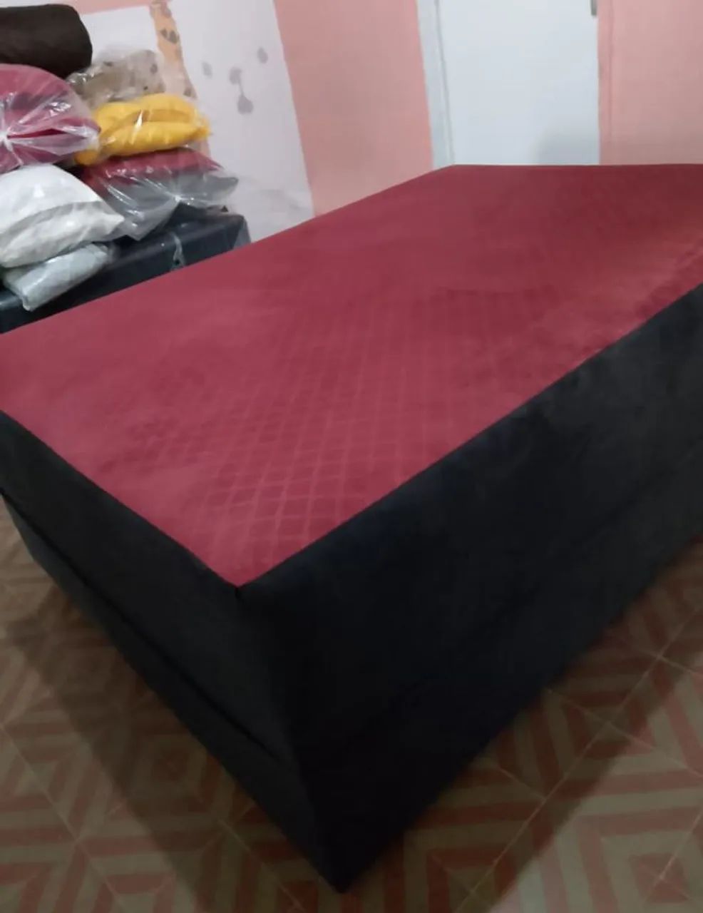 Cama box com molas ensacadas