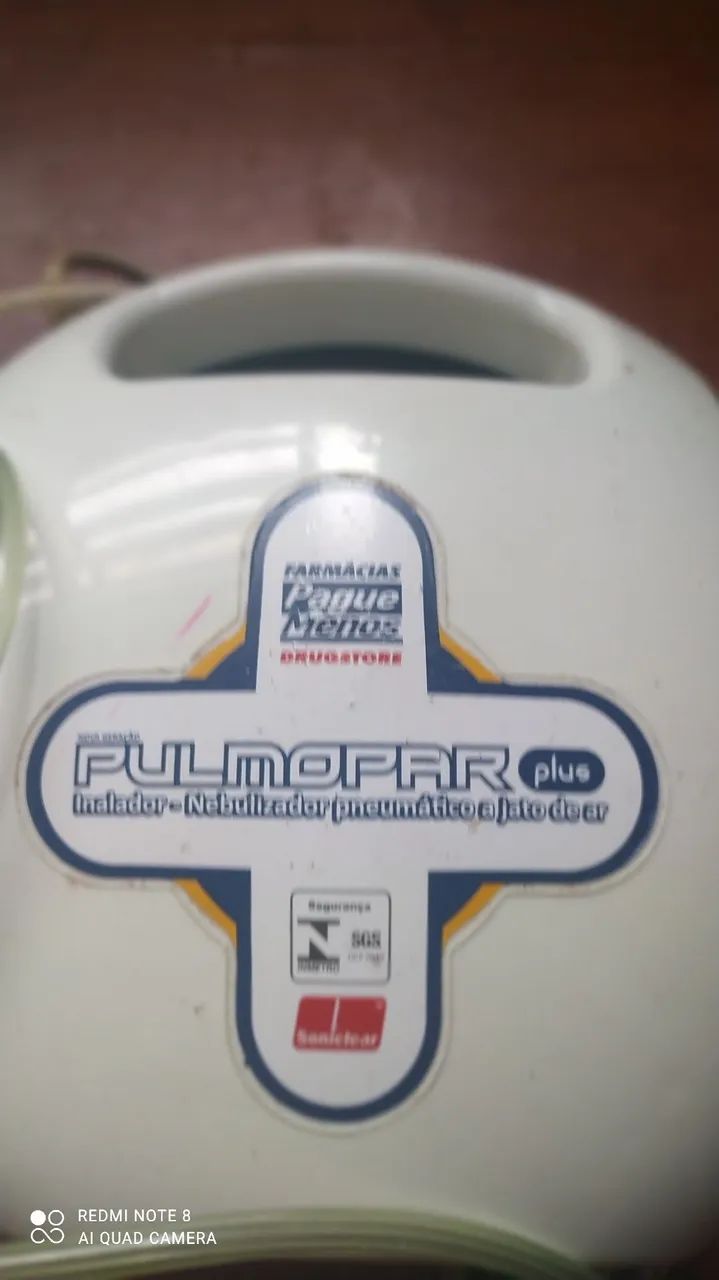 Vendo um Inalador Pulmo Par Plus -  Nebulizador Pneumático a Jato de Ar