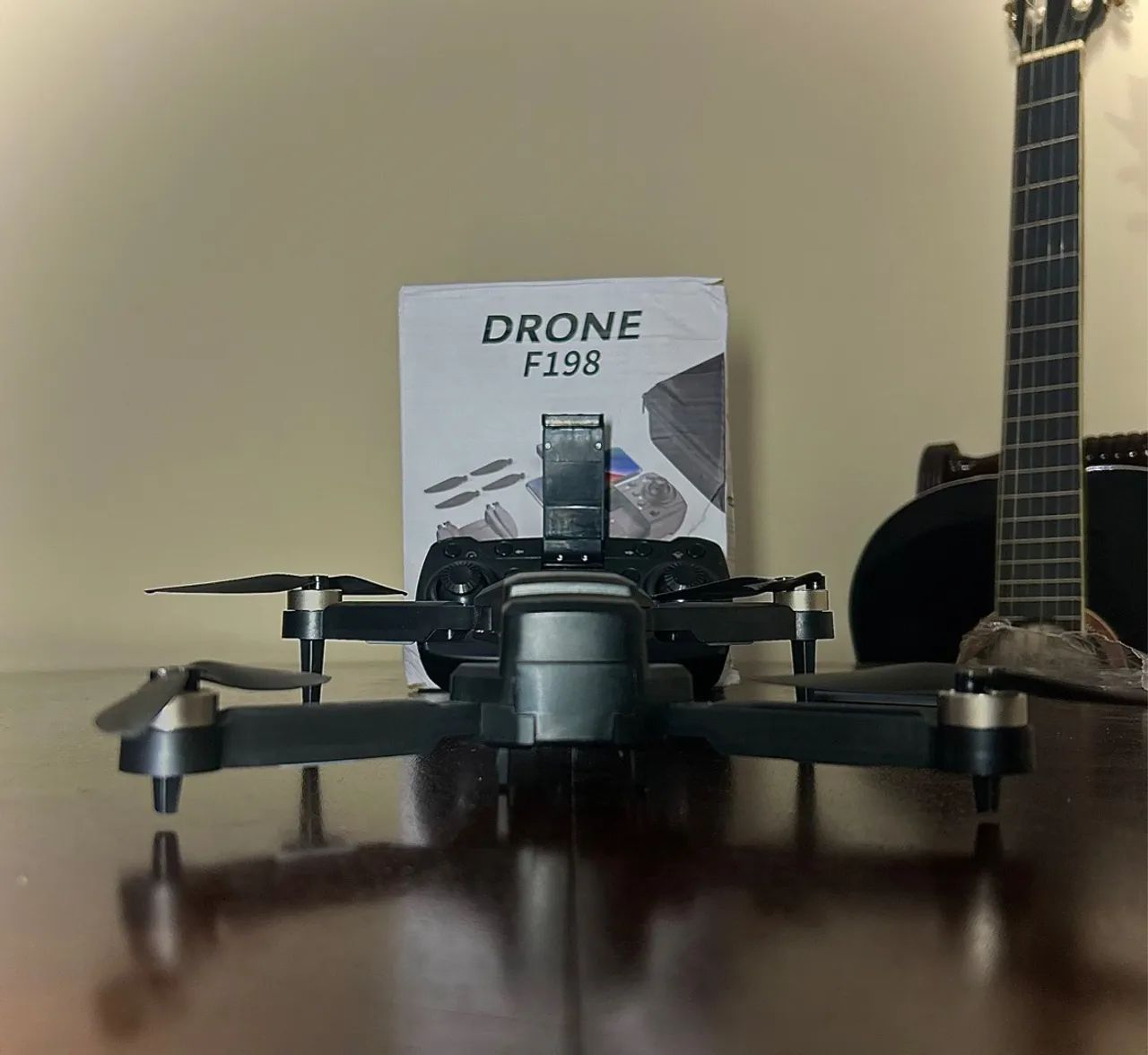 DRONE F198 COM CÂMERA 4K HD PRETO