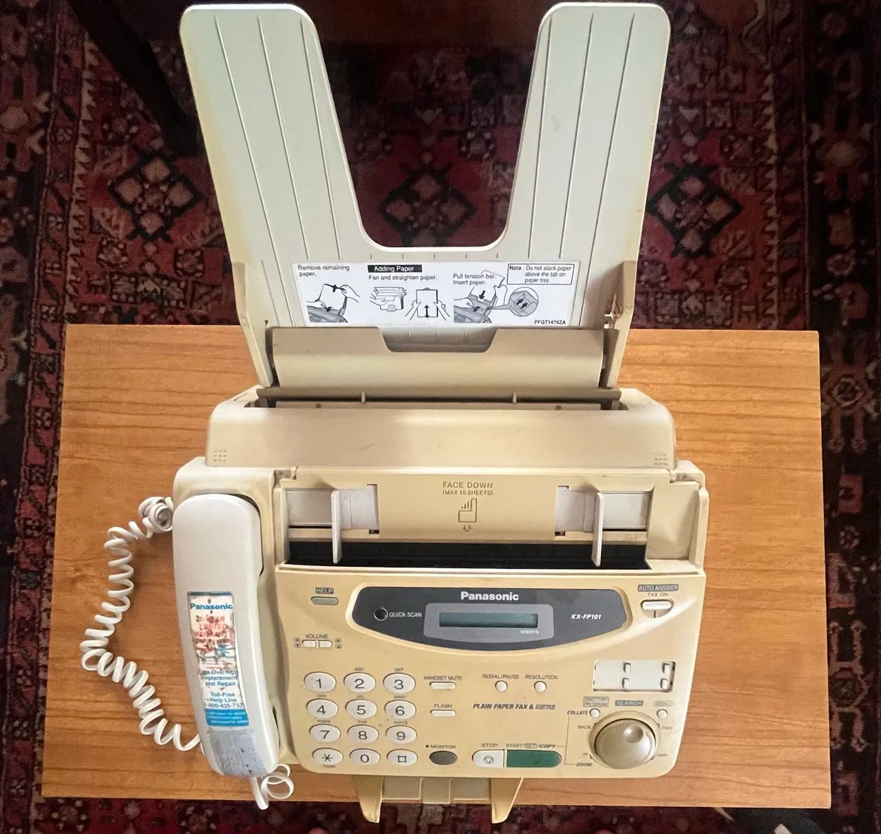 Fax Panasonic KX-FP101 120v  - Foto 2