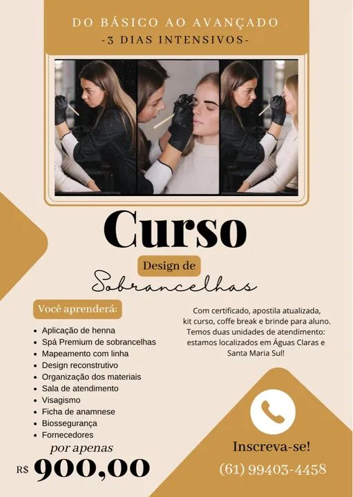 Curso Design de Sobrancelhas e Henna