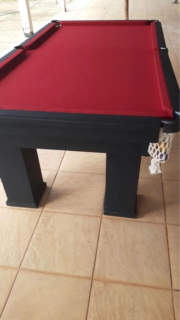 Mesa de Bilhar Vermelha - Foto 2
