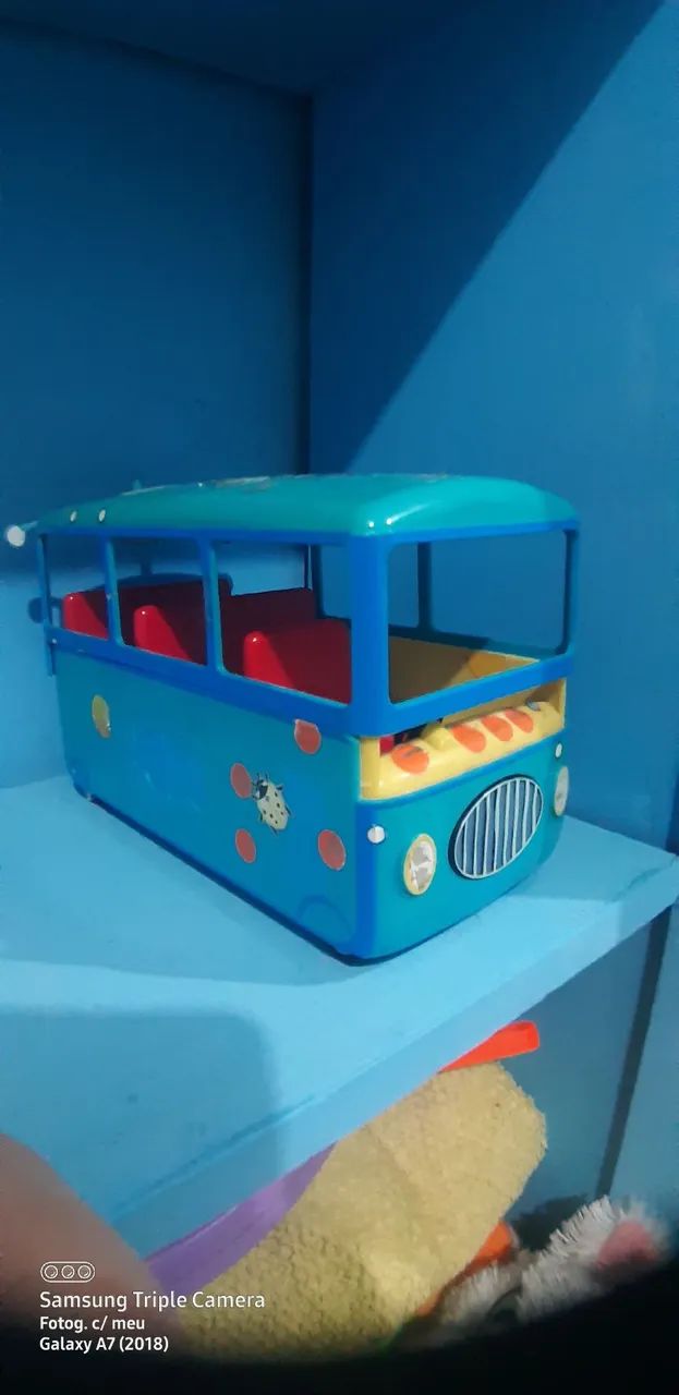 peppa pig ônibus  musical+  boneco - Foto 2