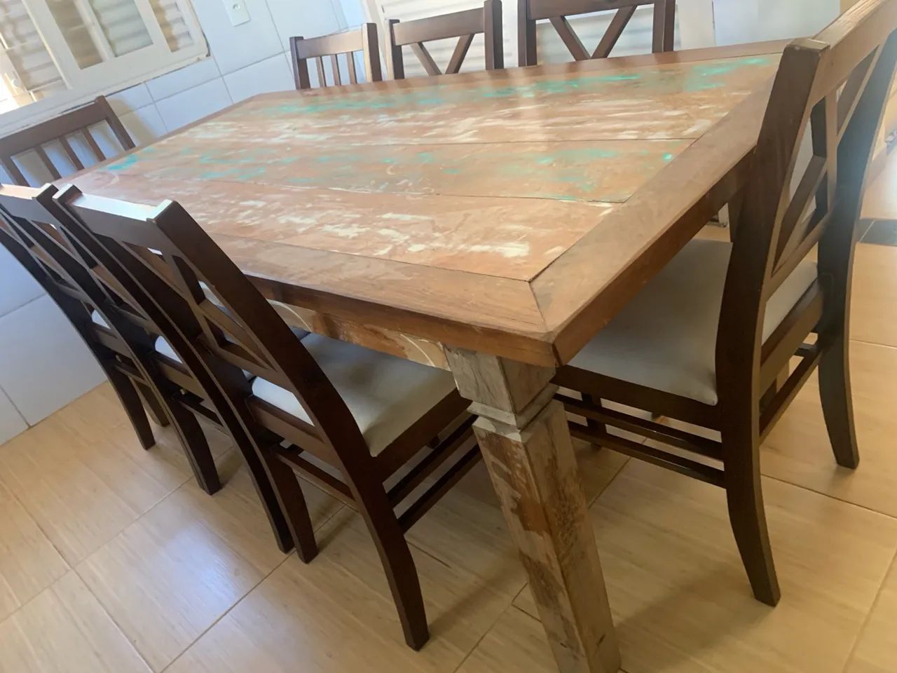 Mesa de Jantar de Madeira  - Foto 2