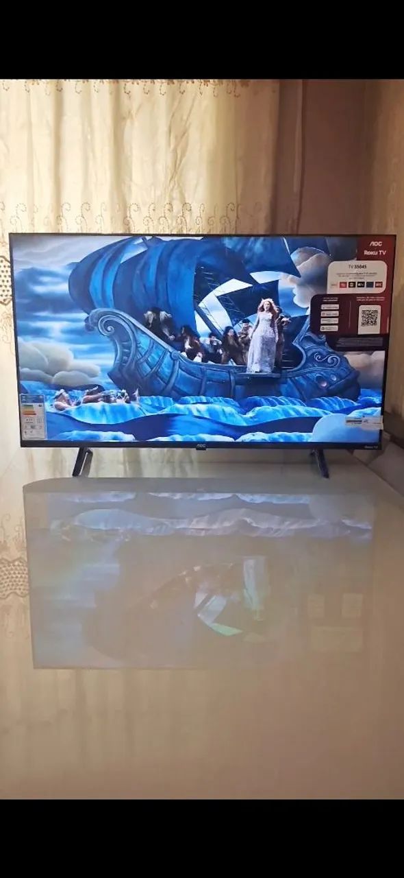 Smart TV AOC Roku 40P borda infinita, Wi-Fi, vários aplicativos  - Foto 2