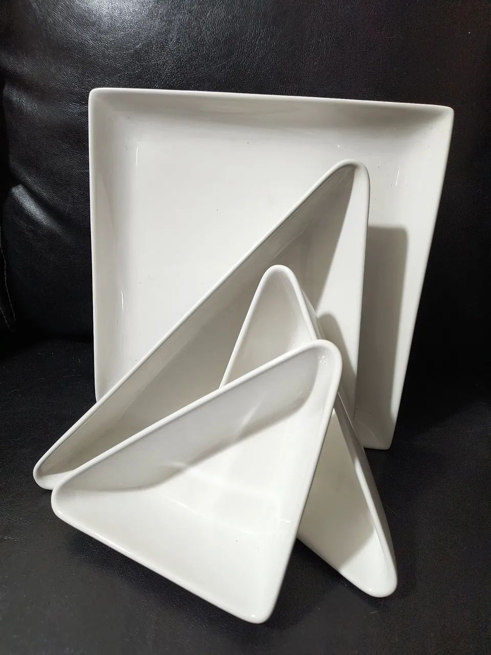 Jogo de jantar branco e preto OXFORD TODAY - Foto 2