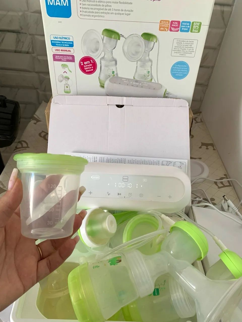 Bomba tira leite Dupla - Foto 2