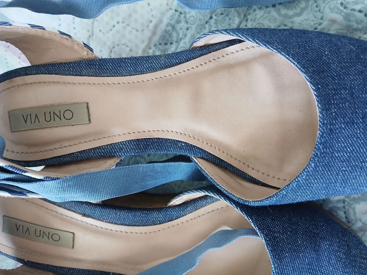 Sandálias Jeans VIA UNO - tam 36 - Foto 4