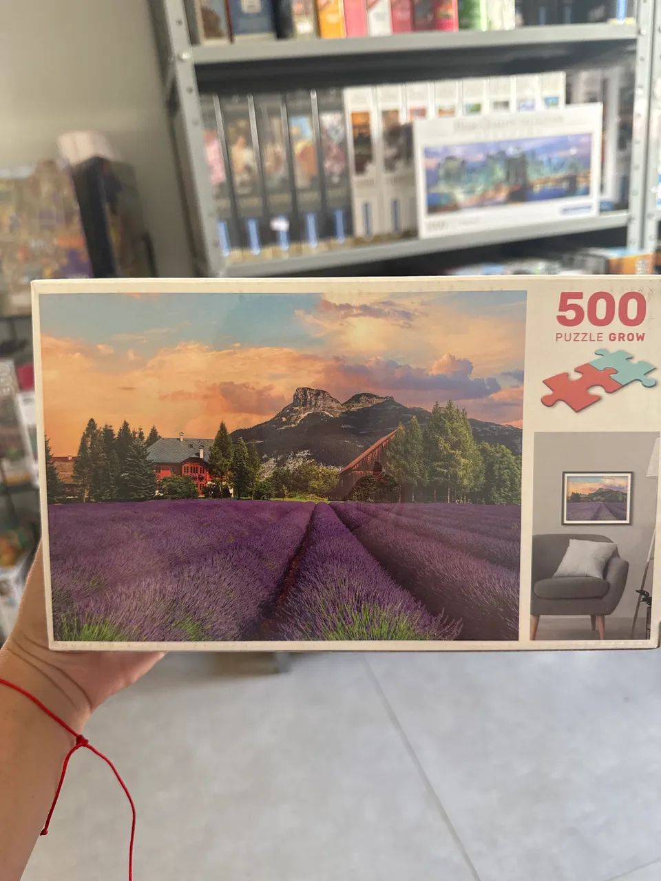 Quebra-cabeça grow 500pcs Campos de Lavanda