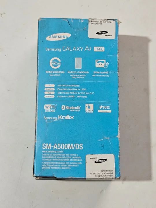 Caixa Smartphone Samsung Galaxy A5 2015 em perfeito estado completa - Foto 2