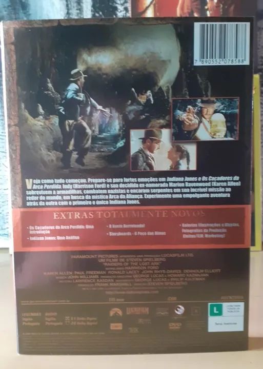 DVD Pack Indiana Jones Edições Especiais 1 ao 4 (Enluvados) - CDs