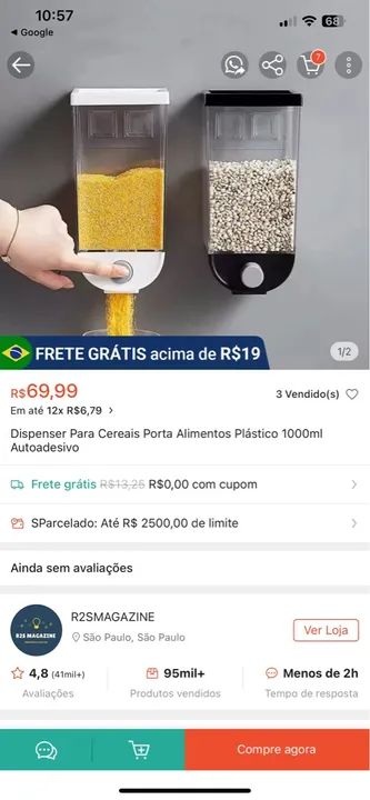 4 dispensei de alimento.