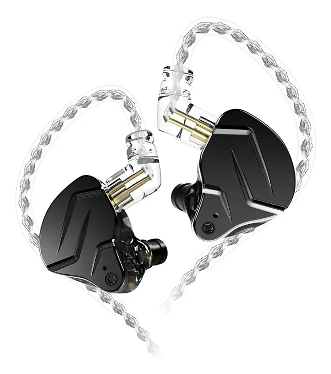 Fone De Ouvido Kz Zsn Pro X Retorno De Palco Sem Mic - Cor Preto