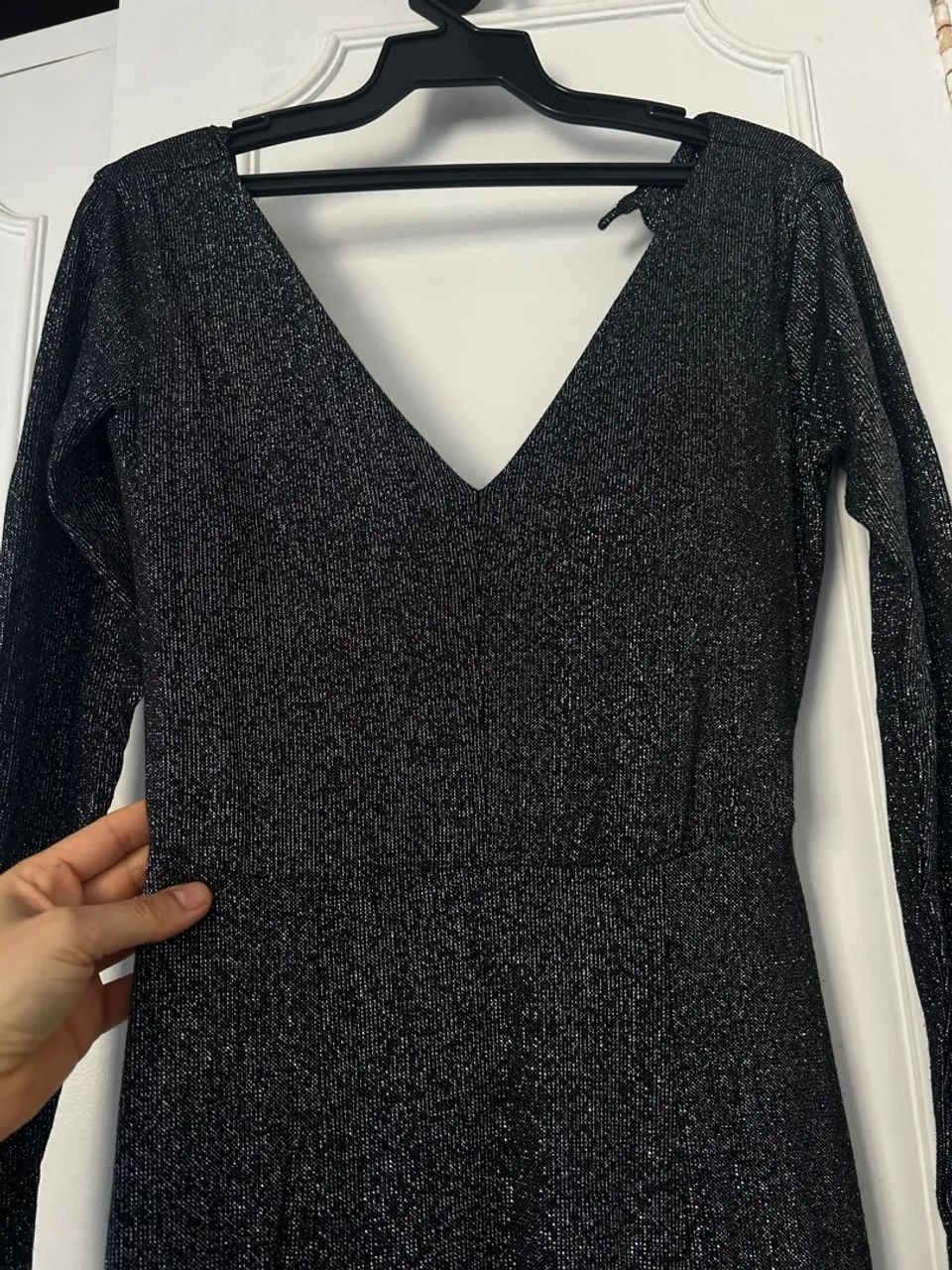 Vestido longo preto com brilho - Foto 2