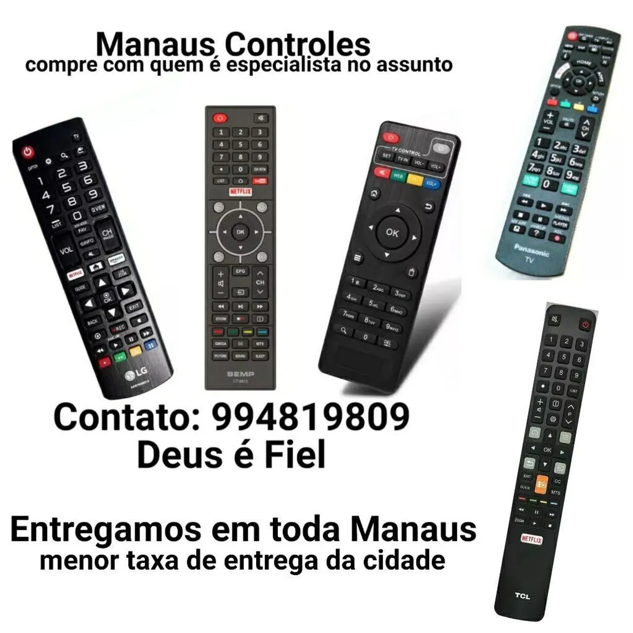 Controle para TV - Diversos Modelos Semp Multilaser LG Samsung