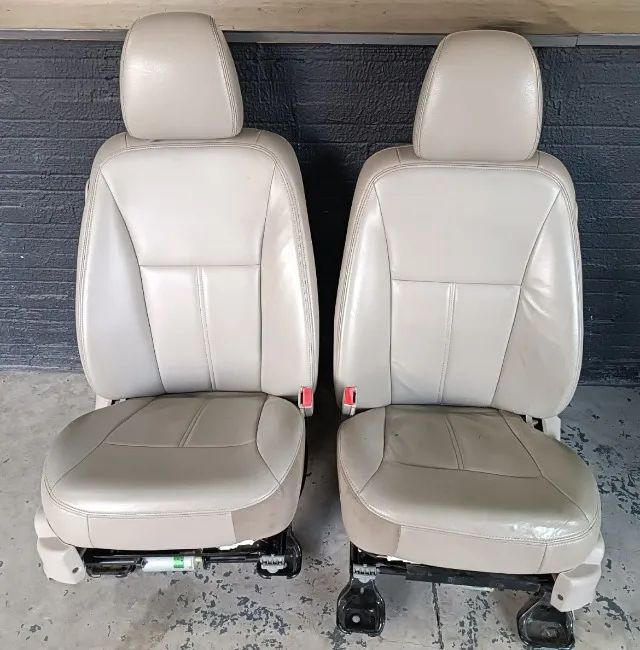 Jogo Bancos Ford Edge 2009 A 2015 - Couro Caramelo (Usado/Original)