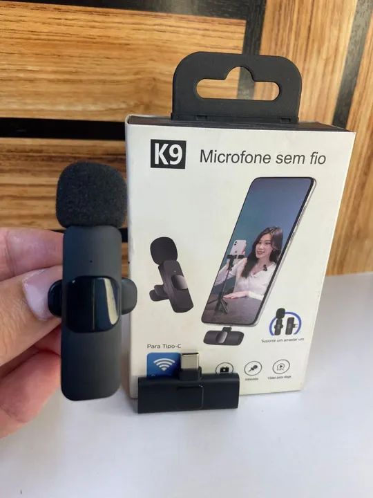 MICROFONE DE LAPELA TIPO C - K9