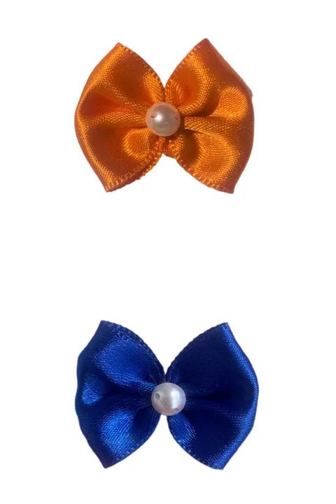 Kit c/ 50 laços pet Glamour de cetim M c/ elástico ortodôntico resistente. - Foto 3