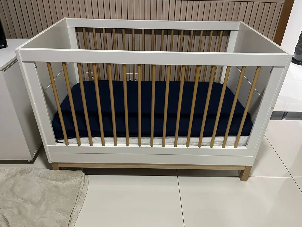 Berço 2 em 1 Americano Cozy Quater, acompanha colchão Pró saúde baby Ortobom - Foto 4