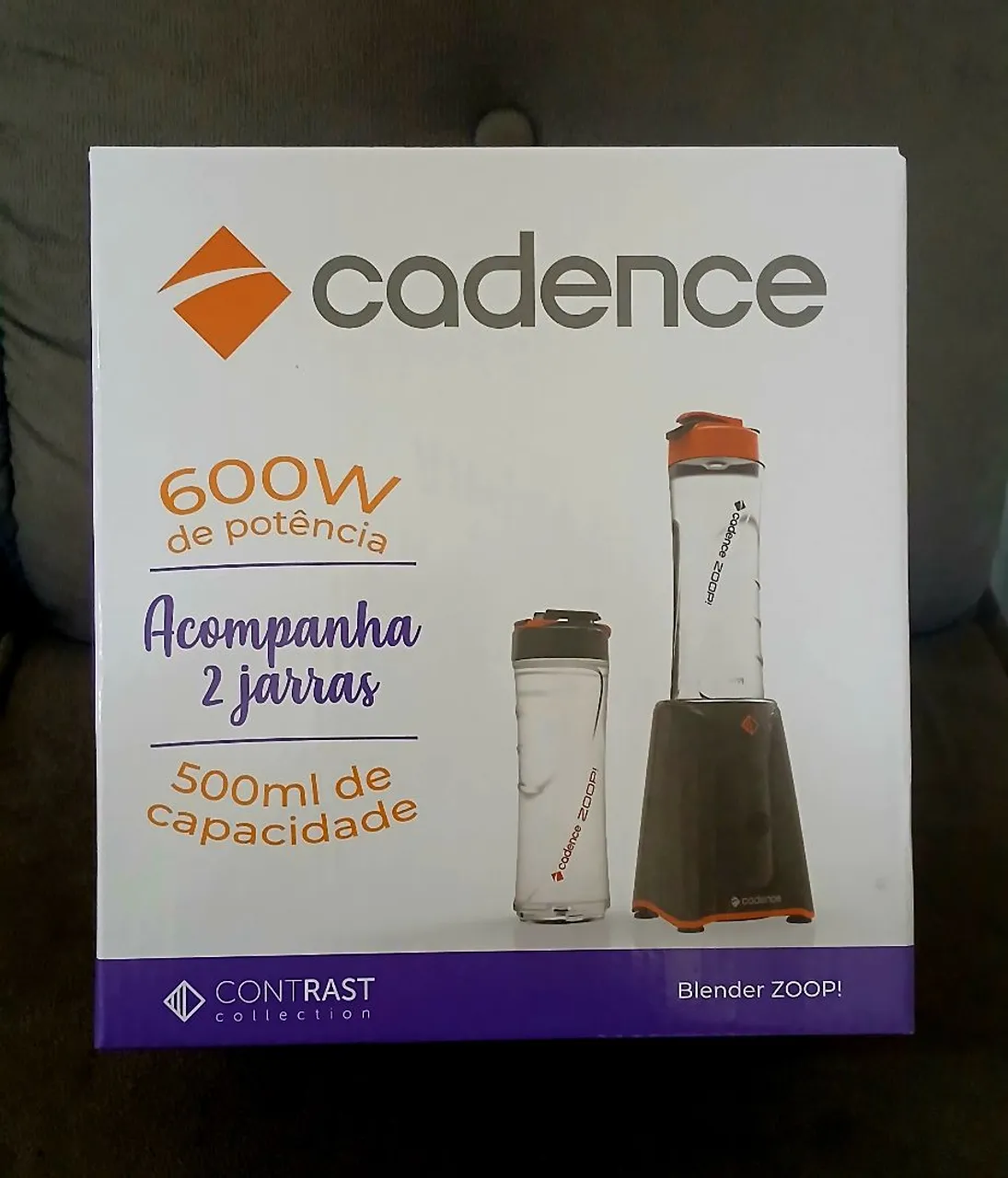 Blender Cadence Zoop 600W 2 Jarras! NOVO NA CAIXA!
