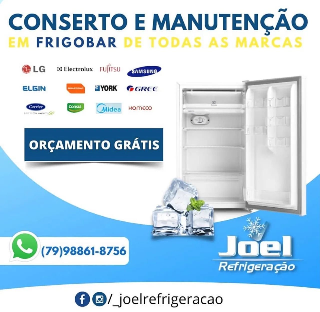 Conserto e carga de gás no refrigerador ou freezer - orçamento grátis  - Foto 2