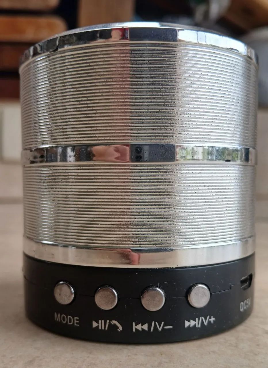 Caixa de som Bluetooth Altomex WS - 887 Prata 3W