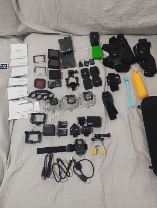 Kit GoPro Completo - Câmera de Ação, Acessórios e Case - Foto 4