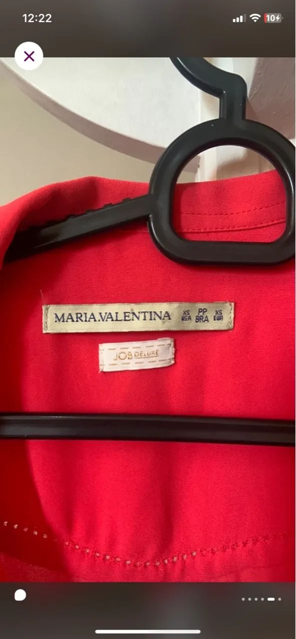 Camisa vermelha marca Maria Valentina - Foto 4
