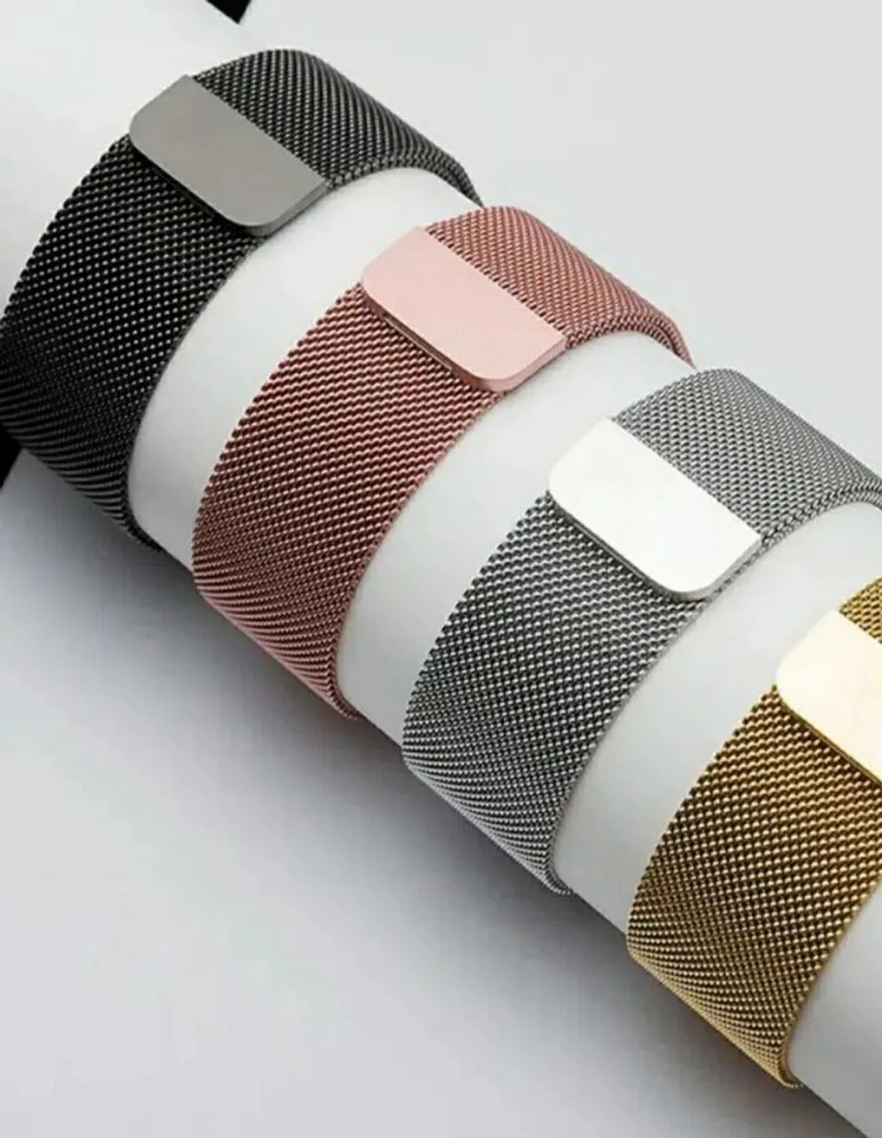 Pulseira Milanese Compatível com APPLE WATCH, linha ULTRA e linha IWO. Várias Cores  - Foto 3