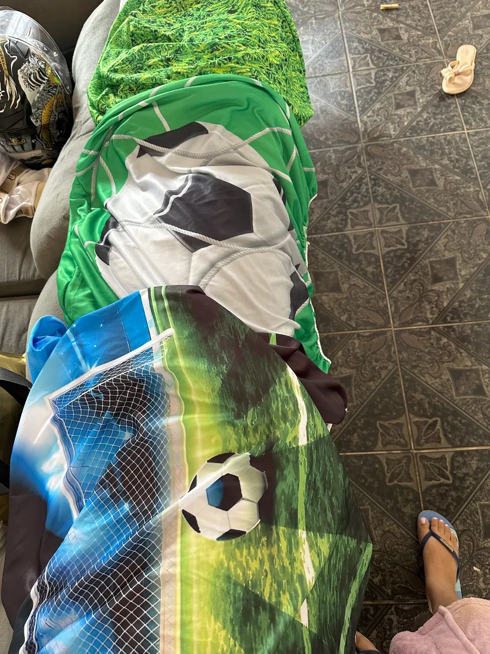 CAPA DECORAÇÃO PEGUE E MONTE TEMA FUTEBOL - Foto 2