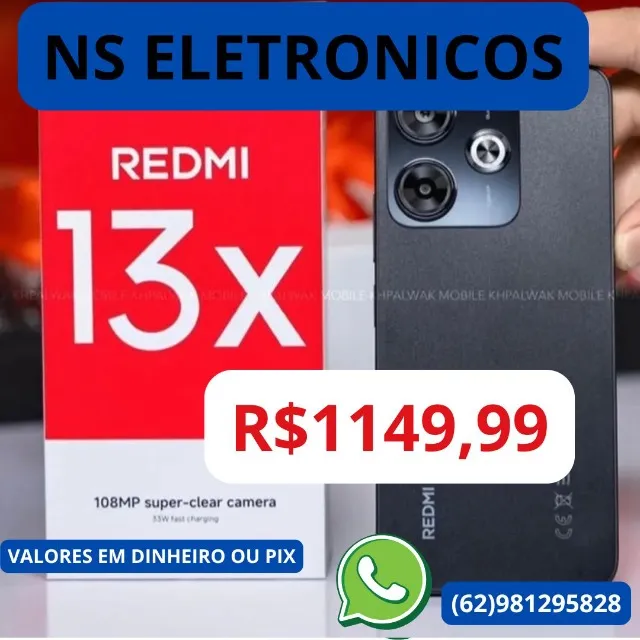 Redmi 13X 8/256GB Global Lacrado original garantia Lançamento