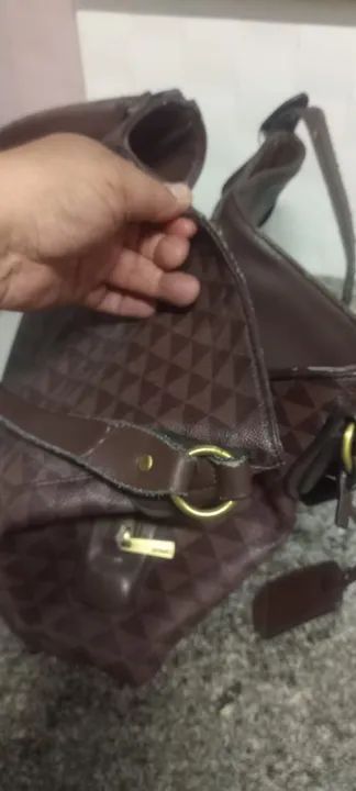 Bolsa de Ombro Marrom - Foto 3