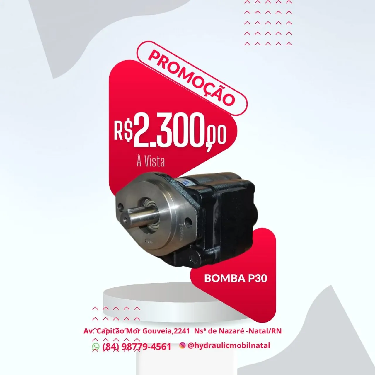 Bomba Hidráulica P30 - Promoção!
