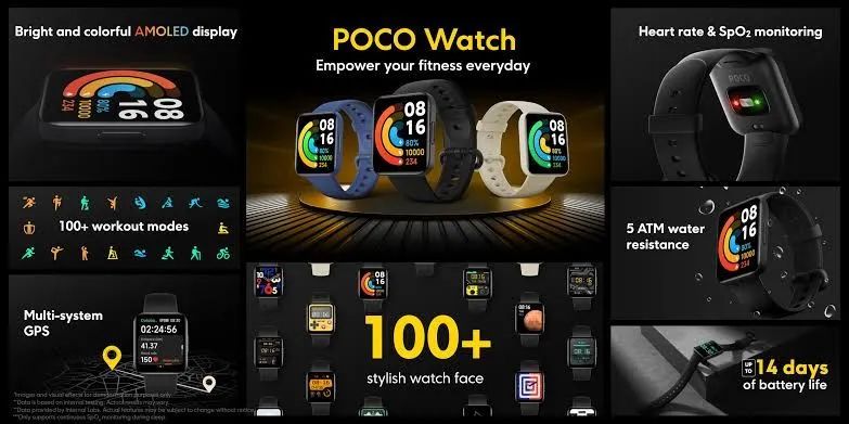Smartwatch POCO Watch AMOLED GPS - Foto 3