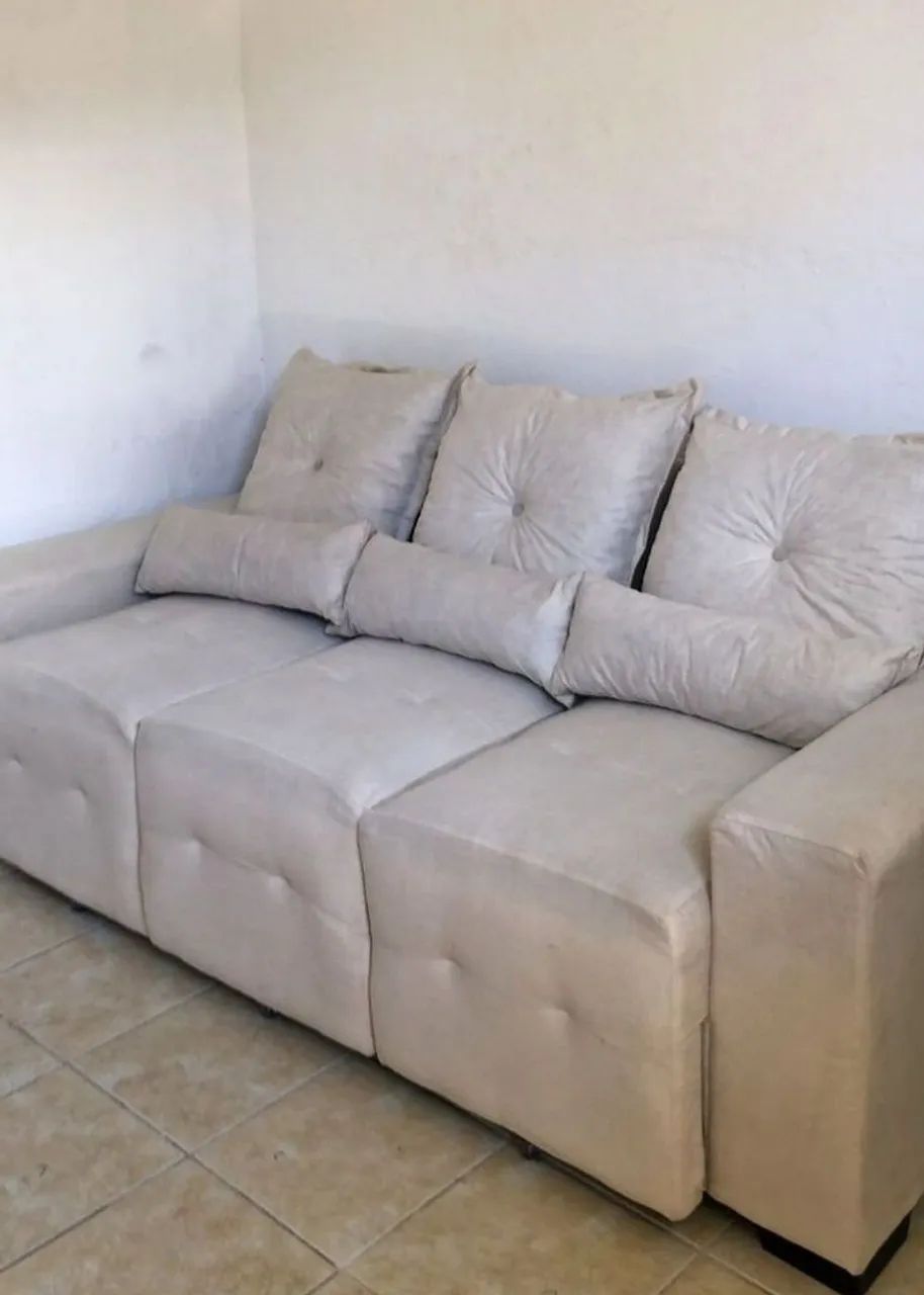 Sofa retrátil 2 metros com 3 lugares de fábrica 
