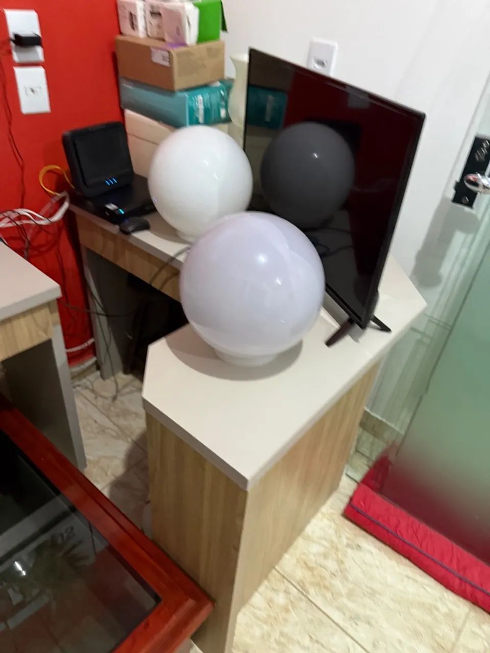 Conjunto de 2 mesas para computador/escritório - MDF, modular - Foto 2