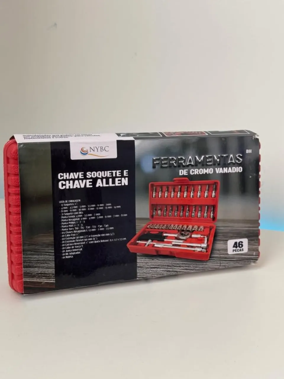 KIT de Ferramentas 46 Peças para Reparos e Manutenções Domésticas e Automotivas