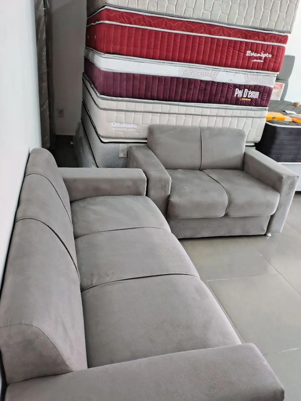 SOFÁ DOIS E TRÊS LUGARES COM ENTREGA GRÁTIS  - Foto 2