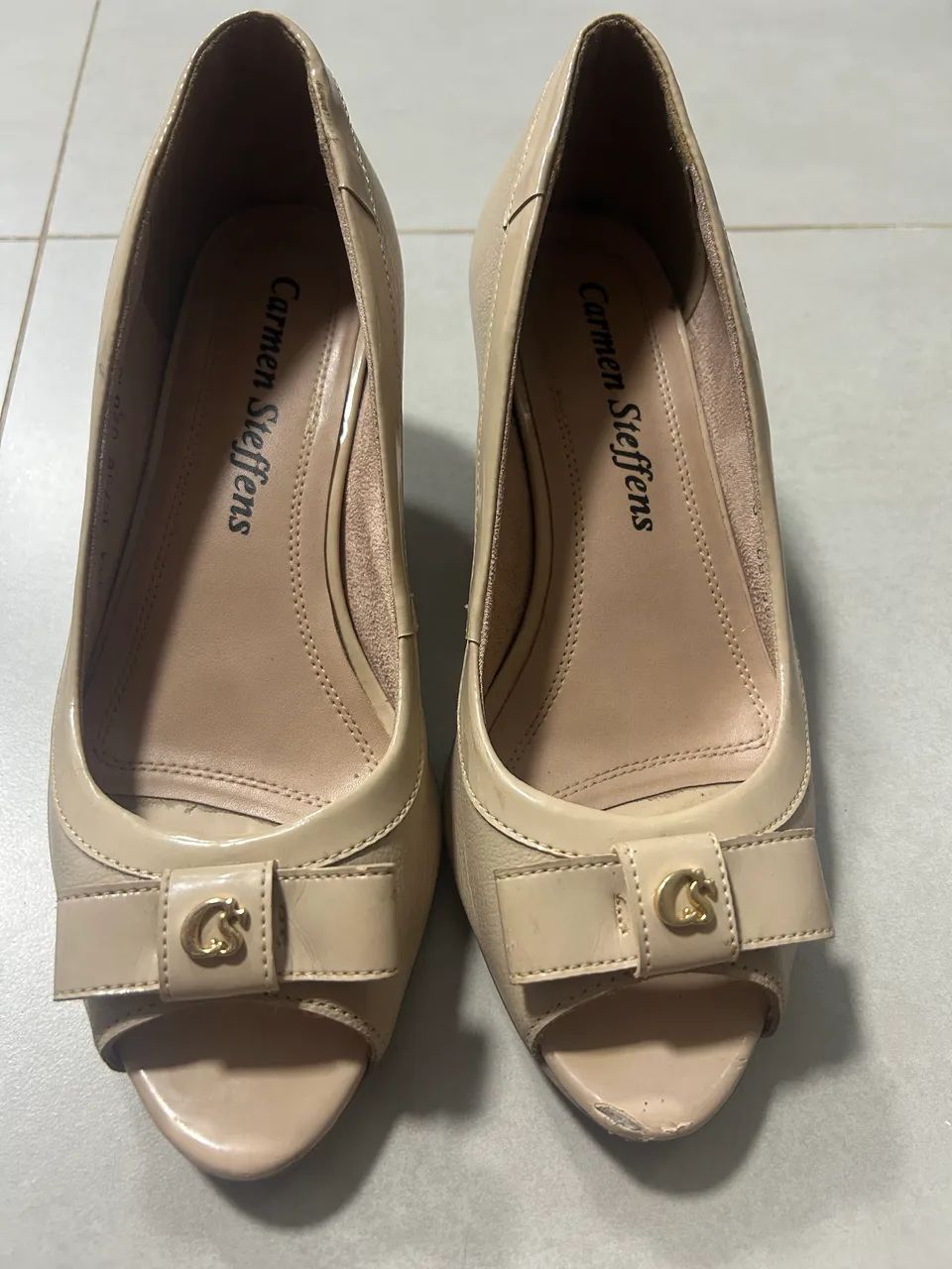 Sapato Peep Carmen Steffens Peep Toe Carmen Steffens Sapato Pipitu