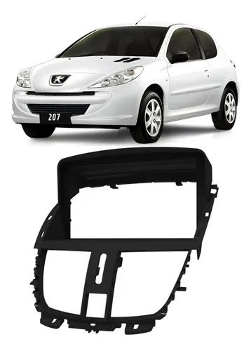 Moldura Painel 2 Din Multimidia Peugeot 207 2008 2009 2010