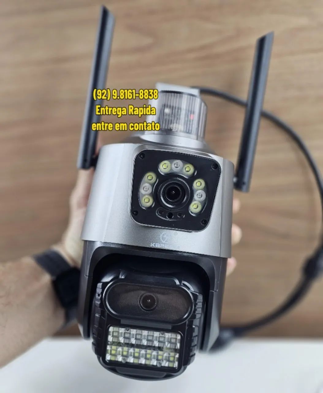 Camera de Segurança com sirene dual camera - Entrega das 9 as 22hrs - Foto 3