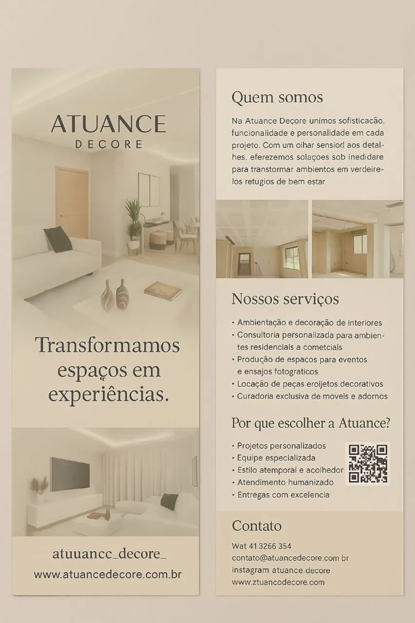 Transforme seus espaços em experiências incríveis com a Atuance Decore!