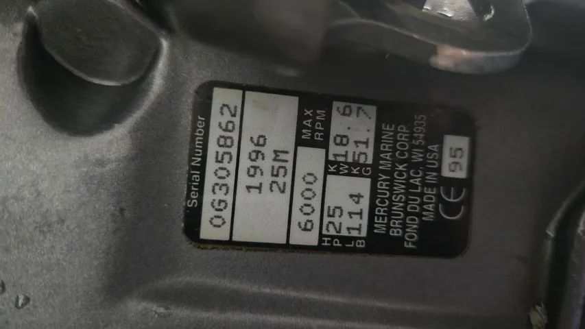 MOTOR POPA 25 HP - MARINER - 2 TEMPOS - IMPECAVEL - Foto 4